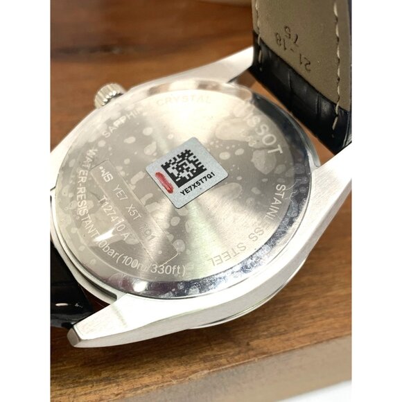 Tissot Men's Watch Swiss Quartz Blue Dial 40mm Black Leather Band T1274101604101 - Picture 7 of 15